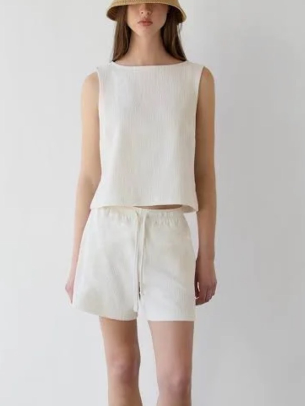 Oak + Fort Cotton Blend Sleeveless Tank Top Size Medium